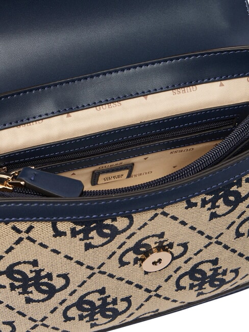AUDREY                                   Sac &agrave; main avec bandouli&egrave;re logo marine - Sacs pour Femme