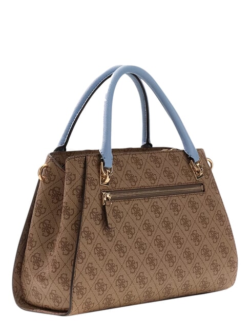 NOELLE 2                                 Sac &agrave; main avec bandouli&egrave;re logo lait/bleu clair - Sacs pour Femme