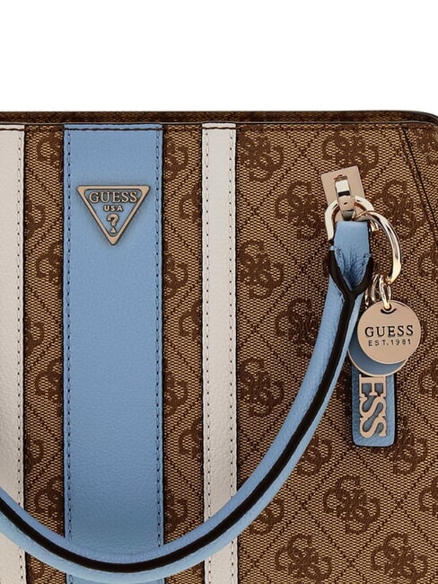 NOELLE 2                                 Sac &agrave; main avec bandouli&egrave;re logo lait/bleu clair - Sacs pour Femme