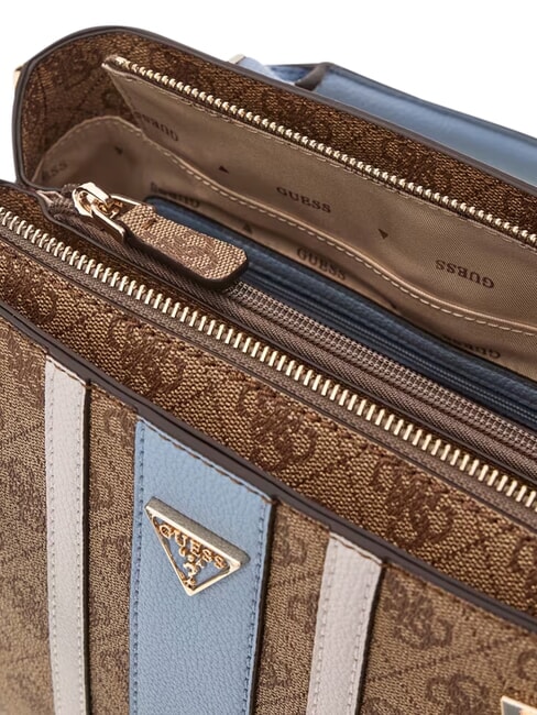 NOELLE 2                                 Sac &agrave; main avec bandouli&egrave;re logo lait/bleu clair - Sacs pour Femme