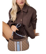 GUESS NOELLE 2                                 Sac bandouli&egrave;re ajustable logo lait/bleu clair - Sacs pour Femme - 2