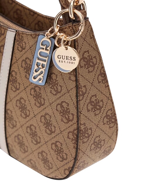 NOELLE 2                                 Sac bandouli&egrave;re ajustable logo lait/bleu clair - Sacs pour Femme