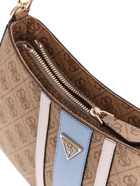 NOELLE 2                                 Sac bandouli&egrave;re ajustable logo lait/bleu clair - Sacs pour Femme