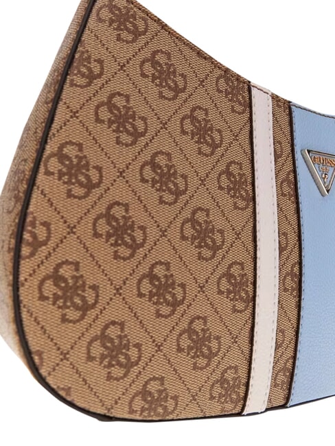 NOELLE 2                                 Sac bandouli&egrave;re ajustable logo lait/bleu clair - Sacs pour Femme