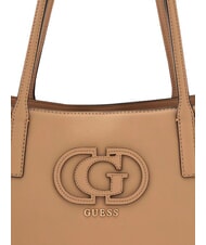 GUESS ISOLA                                    sac &agrave; bandouli&egrave;re BEIGE - Sacs pour Femme - 5