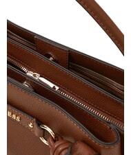 GUESS CAMELIA 3                                Sac &agrave; main &agrave; double poign&eacute;e COGNAC - Sacs pour Femme - 3