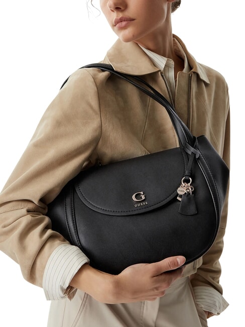 COLEEN                                   Sac bandouli&egrave;re &agrave; double poign&eacute;e NOIR - Sacs pour Femme