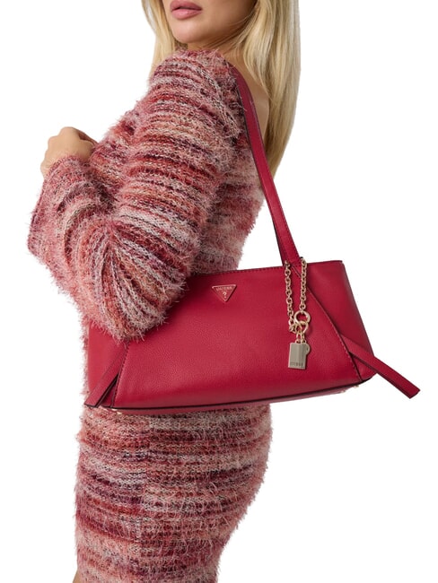 DEVON sac bandouli&egrave;re cerise noire - Sacs pour Femme