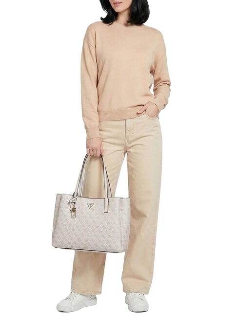 NOELLE 2 4G sac bandouli&egrave;re logo en os - Sacs pour Femme