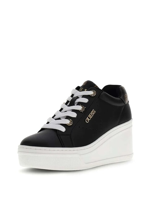 ROAZY Baskets compens&eacute;es de 7,5 cm NOIR - Chaussures Femme