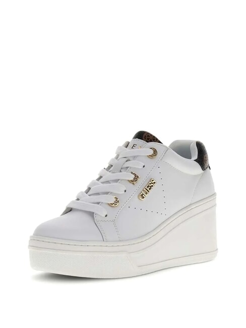 ROAZY Baskets compens&eacute;es de 7,5 cm blanc - Chaussures Femme