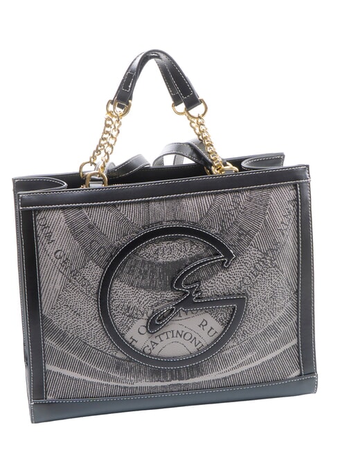 PLANETARIUM Sac bandouli&egrave;re / sac &agrave; main monochrome gris clair/noir - Sacs pour Femme