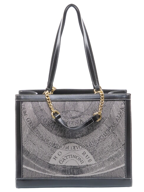 PLANETARIUM Sac bandouli&egrave;re / sac &agrave; main monochrome gris clair/noir - Sacs pour Femme