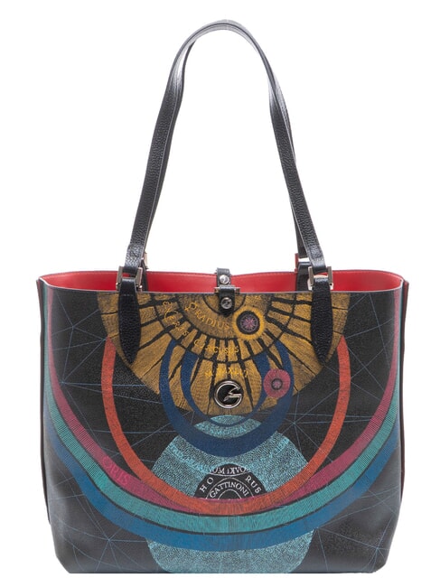 PLANETARIUM Sac cabas r&eacute;versible cerise - Sacs pour Femme