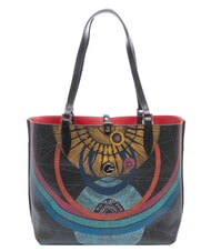 GATTINONI PLANETARIUM Sac cabas r&eacute;versible cerise - Sacs pour Femme - 5