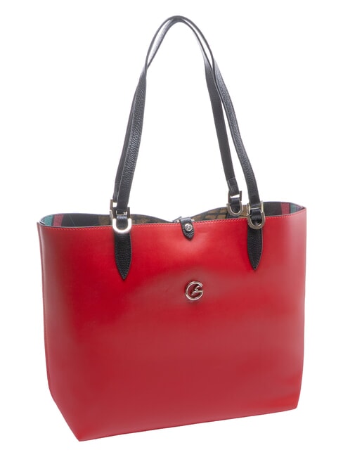 PLANETARIUM Sac cabas r&eacute;versible cerise - Sacs pour Femme