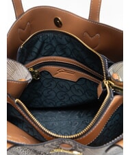 GATTINONI PLANETARIUM Sac &agrave; bandouli&egrave;re encre s&eacute;pia/beige clair - Sacs pour Femme - 5
