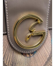 GATTINONI PLANETARIUM Sac &agrave; main avec bandouli&egrave;re aquarelle sauvage/ taupe fonc&eacute; - Sacs pour Femme - 3