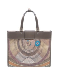 GATTINONI PLANETARIUM Sac &agrave; main avec bandouli&egrave;re aquarelle sauvage/ taupe fonc&eacute; - Sacs pour Femme - 4