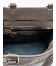 GATTINONI PLANETARIUM Sac &agrave; main avec bandouli&egrave;re aquarelle sauvage/ taupe fonc&eacute; - Sacs pour Femme - 5