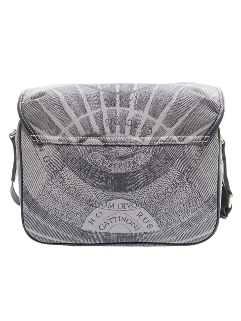 PLANETARIUM sac bandouli&egrave;re monochrome gris clair/noir - Sacs pour Femme