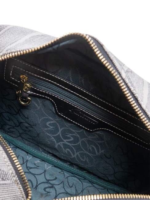 PLANETARIUM sac bandouli&egrave;re monochrome gris clair/noir - Sacs pour Femme