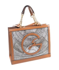 GATTINONI PLANETARIUM Sac bandouli&egrave;re / sac &agrave; main encre s&eacute;pia/beige clair - Sacs pour Femme - 2