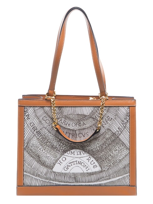 PLANETARIUM Sac bandouli&egrave;re / sac &agrave; main encre s&eacute;pia/beige clair - Sacs pour Femme