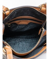 GATTINONI PLANETARIUM Sac bandouli&egrave;re / sac &agrave; main encre s&eacute;pia/beige clair - Sacs pour Femme - 5