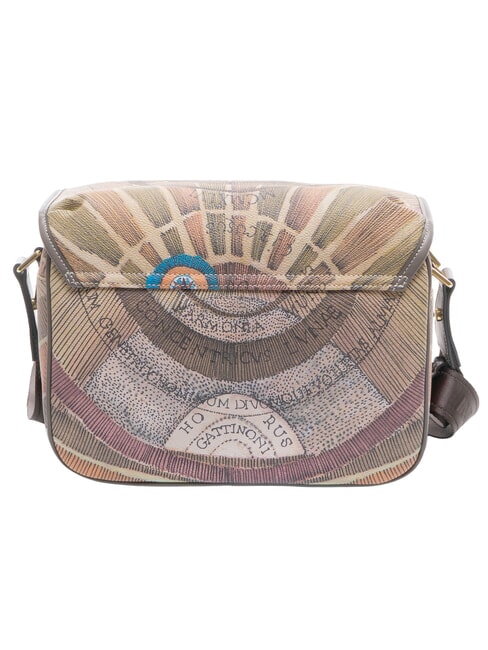 PLANETARIUM sac bandouli&egrave;re aquarelle sauvage/ taupe fonc&eacute; - Sacs pour Femme