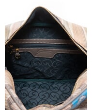 GATTINONI PLANETARIUM sac bandouli&egrave;re aquarelle sauvage/ taupe fonc&eacute; - Sacs pour Femme - 5