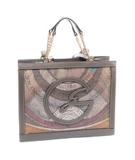 GATTINONI PLANETARIUM Sac bandouli&egrave;re / sac &agrave; main aquarelle sauvage/ taupe fonc&eacute; - Sacs pour Femme - 2