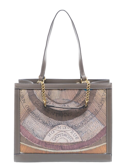 PLANETARIUM Sac bandouli&egrave;re / sac &agrave; main aquarelle sauvage/ taupe fonc&eacute; - Sacs pour Femme