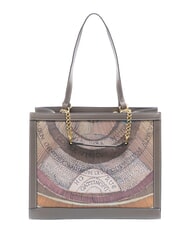 GATTINONI PLANETARIUM Sac bandouli&egrave;re / sac &agrave; main aquarelle sauvage/ taupe fonc&eacute; - Sacs pour Femme - 3