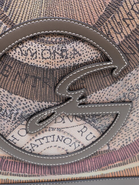 PLANETARIUM Sac bandouli&egrave;re / sac &agrave; main aquarelle sauvage/ taupe fonc&eacute; - Sacs pour Femme