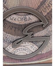 GATTINONI PLANETARIUM Sac bandouli&egrave;re / sac &agrave; main aquarelle sauvage/ taupe fonc&eacute; - Sacs pour Femme - 4
