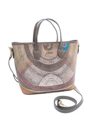GATTINONI PLANETARIUM Sac &agrave; main avec bandouli&egrave;re aquarelle sauvage/ taupe fonc&eacute; - Sacs pour Femme - 2