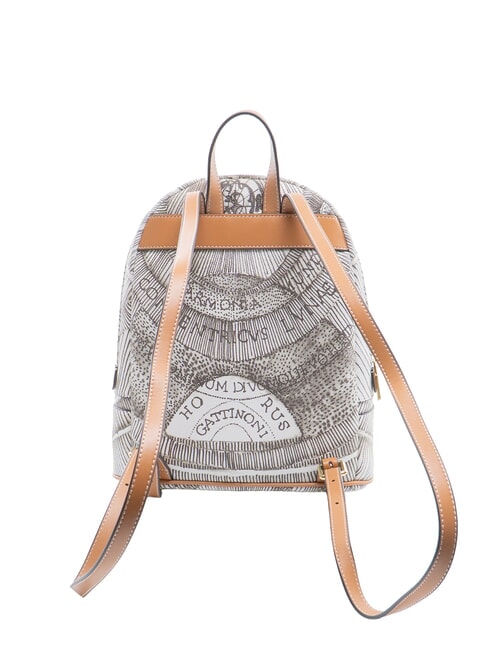 PLANETARIUM Sac &agrave; dos moyen encre s&eacute;pia/beige clair - Sacs pour Femme