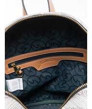 GATTINONI PLANETARIUM Sac &agrave; dos moyen encre s&eacute;pia/beige clair - Sacs pour Femme - 5