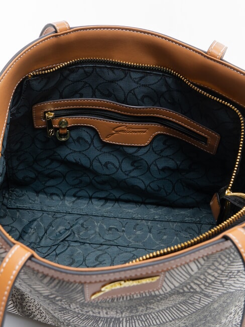PLANETARIUM Sac &agrave; provisions encre s&eacute;pia/beige clair - Sacs pour Femme