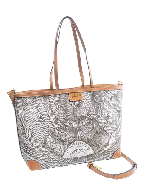 PLANETARIUM M&eacute;dias destin&eacute;s aux consommateurs encre s&eacute;pia/beige clair - Sacs pour Femme