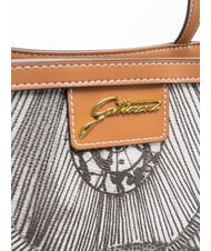 GATTINONI PLANETARIUM M&eacute;dias destin&eacute;s aux consommateurs encre s&eacute;pia/beige clair - Sacs pour Femme - 3