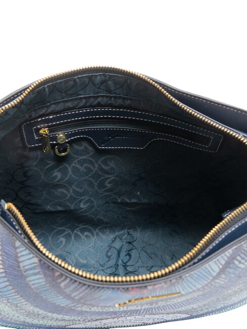 PLANETARIUM sac bandouli&egrave;re aigue-marine/bleu marine fonc&eacute; - Sacs pour Femme