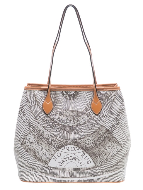 PLANETARIUM Sac de courses moyen encre s&eacute;pia/beige clair - Sacs pour Femme