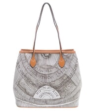 GATTINONI PLANETARIUM Sac de courses moyen encre s&eacute;pia/beige clair - Sacs pour Femme - 3