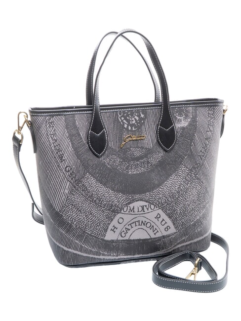 PLANETARIUM Sac &agrave; main avec bandouli&egrave;re monochrome gris clair/noir - Sacs pour Femme