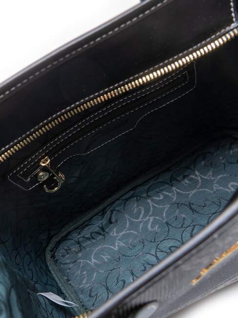 PLANETARIUM Sac &agrave; main avec bandouli&egrave;re monochrome gris clair/noir - Sacs pour Femme