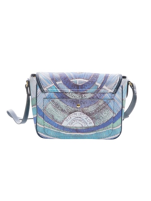 PLANETARIUM Sac bandouli&egrave;re &agrave; rabat aigue-marine/bleu marine fonc&eacute; - Sacs pour Femme