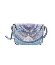 GATTINONI PLANETARIUM Sac bandouli&egrave;re &agrave; rabat aigue-marine/bleu marine fonc&eacute; - Sacs pour Femme - 4
