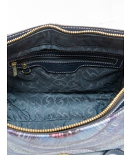 GATTINONI PLANETARIUM Sac bandouli&egrave;re &agrave; rabat aigue-marine/bleu marine fonc&eacute; - Sacs pour Femme - 5
